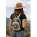 Handmade Hemp Cotton Small Backpack – Different Design, Eco-Friendly Travel Bag B.P S