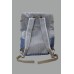 Freak Street Handmade Eco-Friendly Woven Cotton Backpack: Artisan Textured Daypack with Mushroom Embroidery Detail FSGI-58