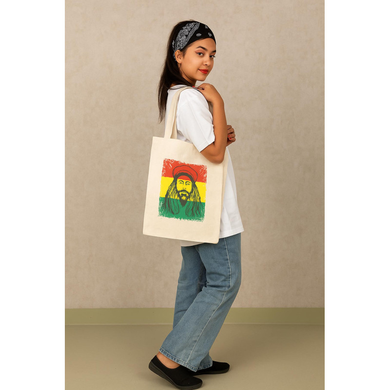 Print Cotton Canvas Tote Bag – Eco-Friendly, Durable & Reusable Shopping/Book Bag SA-01_print