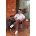 Unisex Hand-Woven Striped Cotton Joggers | Artisanal Sustainable Fashion FSGI-63