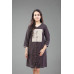 Brown & White Front Button Cotton Dress for Women – Elegant, Comfortable & Casual Fit BGHB-37