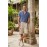 Unisex Cotton Cargo Shorts featuring Traditional Nepali Dhaka Patches FSGI-73