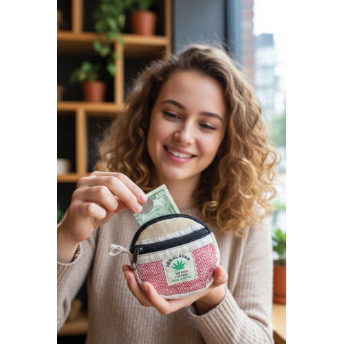 Eco-Friendly Hemp Coin Purse | Handmade & Sustainable HCCP-01