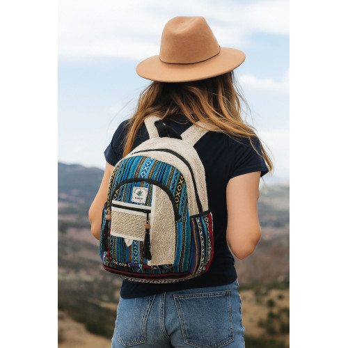 Handmade Himalayan Hemp Backpack - Ethically Made in Nepal