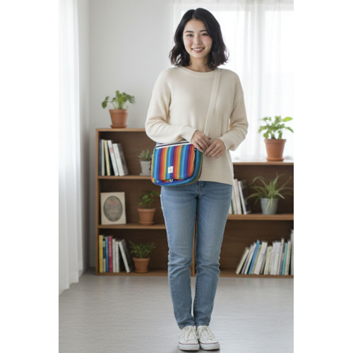 Himalayan Hemp Cotton Shoulder Side Bag – Handmade in Nepal RS-05