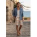 Men's Eco-Friendly Hemp Cargo Shorts | Casual Drawstring Half Pants with Back Pocket HCT-08