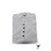Men's Natural Hemp Kurtha Shirt – Eco-Friendly Long Sleeve Henley with Mandarin Collar & Wooden Buttons HCK-01