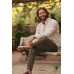 Men's Eco-Friendly Hemp Full Kurta | Long Sleeve Casual Mandarin Collar Shirt HCK-04