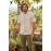 Men's Eco-Friendly Hemp Half Kurta | Full Button-Down Short Sleeve Mandarin Collar Shirt HCK-05