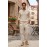 Organic Hemp Cargo Pants | Unisex Cream Drawstring Joggers HCT-04