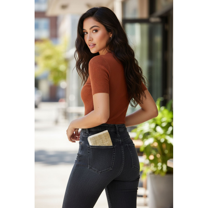 Natural Hemp Bi-Fold Wallet - Eco-Friendly & Sustainable | Made in Nepal Handicraft H.H-04