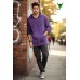 Classic Henley-Style Hoodie with Front Pocket - Soft Wash Hooded Sweatshirt - Minimalist Street Style SW-02