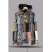Unisex Bohemian Patchwork Jacket | Hippie Fleece Hooded Cardigan CJF-06