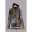 Boho Patchwork Zip-Up Hoodie Jacket for Men & Women | Handmade Hippie Fleece-Lined Casual Jacket CJF-07