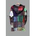 Bohemian Patchwork Distressed Hoodie with Polar Fleece Lining CJF-01