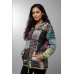 Bohemian Patchwork Distressed Hoodie with Polar Fleece Lining CJF-01