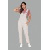 Stylish Women’s Linen Jumpsuit Overalls | Casual Straight-Leg Dungarees Outfit SN-12