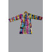 Men’s Cotton Long Kurta – Abstract Tie-Dye Design SW-12