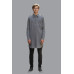 Men’s Solid Blue Long Kurta with Stand Collar Z-39