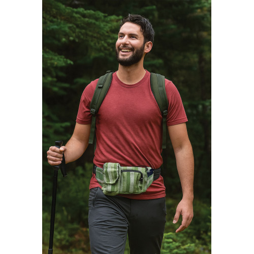 Handwoven Striped Cotton Money Belt for Travel G7PB