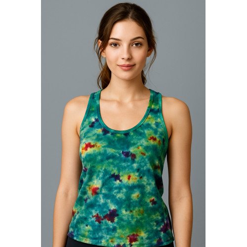 Vibrant Tie-Dye Cotton Sando Top SW-39
