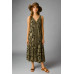 Women's Flowy Abstract Halter Maxi Dress – Summer Beach Dress DR-08