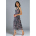 Women's Flowy Abstract Halter Maxi Dress – Summer Beach Dress DR-08