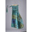 Artisan Printed Patchwork Long Skirt - Earthy Blue & Green Tones PM-02