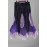 Enchanting Purple & Black Gothic Mini Skirt - Your Dark Fantasy Awaits SK-01