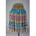 Women’s Colorful Patchwork Skirt – Boho Maxi with Tassels & Stretch Waist SK-05