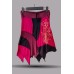 Asymmetric Patchwork Boho Skirt – Colorful Pixie Hem Festival Midi Skirt YF-038