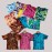 Combo Of 4 Tie Dye Print T-Shirt For Unisex - Multicolored B-01TP