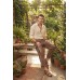 Boho Tribal Patchwork Brown Cargo Trousers | Ethnic Utility Pants FSGI-77