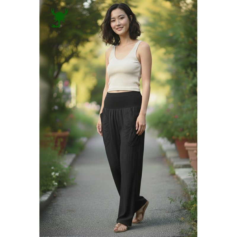 Cotton Trousers with Semi Circle Pockets – Unique, Stylish & Comfortable NTR-141