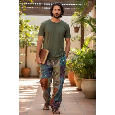 Freak Street Cotton Stonewash Patch Painted Trousers – 4 Pocket Stylish & Durable Wear S-09