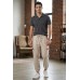 Men's & Women's Boho Linen Hemp Cargo Pants – Casual Joggers with Tribal Patchwork Details S-56