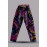 Hand-Woven Cotton Tie-Dye Bohemian Trousers for Women | Pink & Purple Artisanal Pants SW-08
