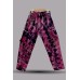Hand-Woven Cotton Tie-Dye Bohemian Trousers for Women | Pink & Purple Artisanal Pants SW-08