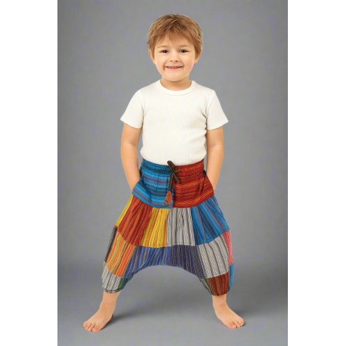 Kids' Children Hippie Patchwork Trousers SUR-10