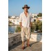 Men’s Artisanal Cotton Aladdin Quarter Pants | Drop-Crotch Bohemian Shorts CT-913