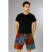 Multicolor Patchwork Cotton Half Pant for Men  S-48